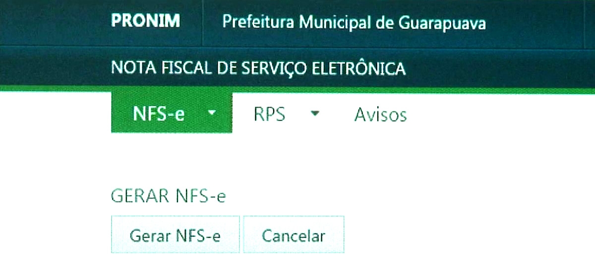 Guarapuava lança Nota Fiscal de Serviço Eletrônica
